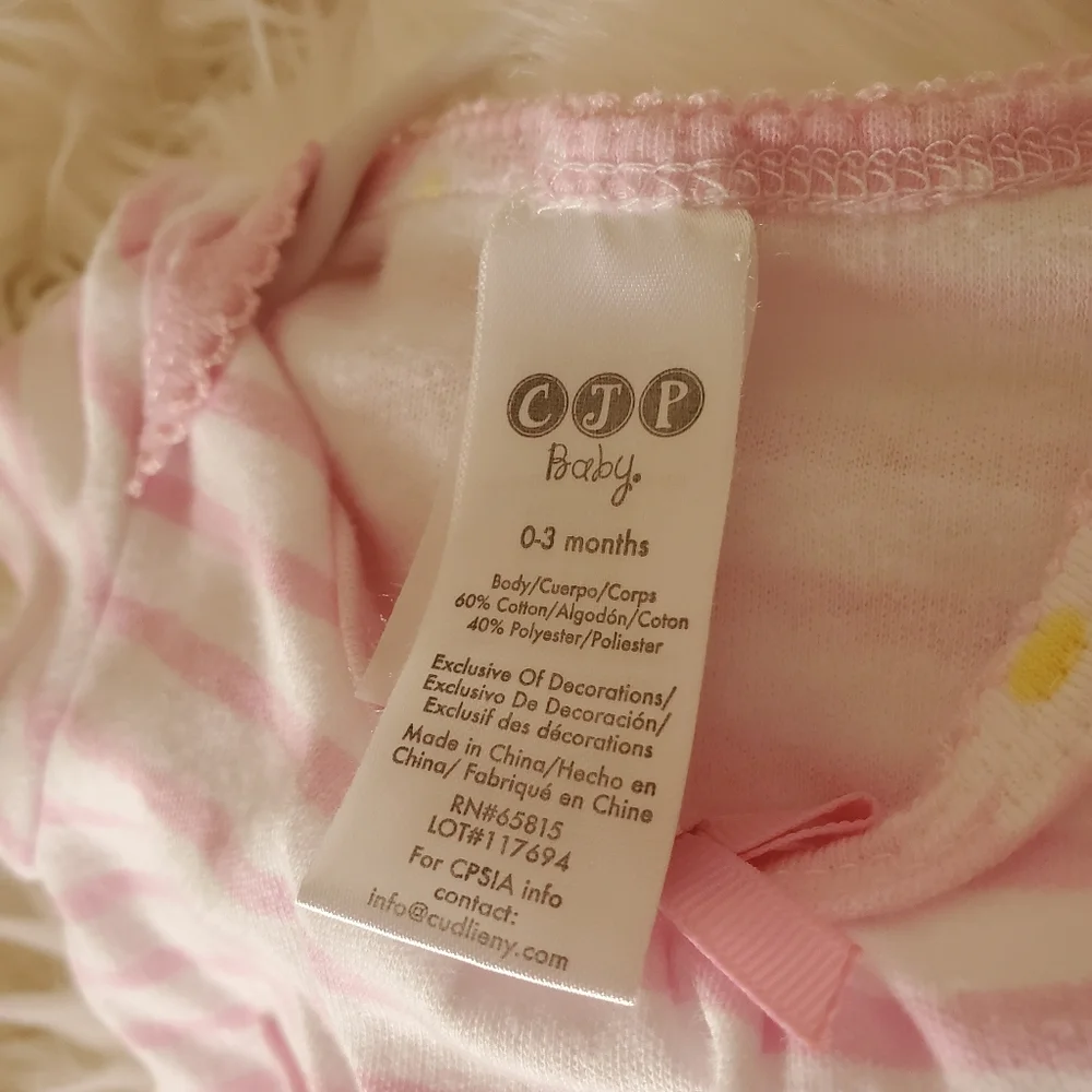 (1) CJP Baby Brand Shirt, Pants, Hat Outfit 0-3 mths - Picture 11 of 12